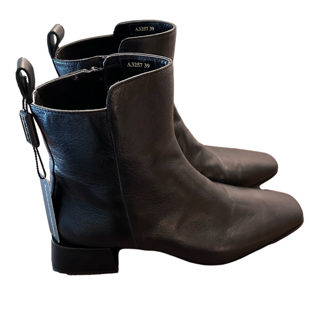 Napoleoni leather block heel ankle boots